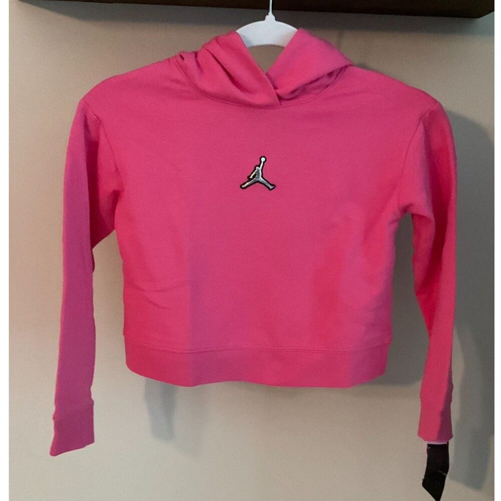 Jordan - Hot Pink Hoodie Sweatshirt with Jumpman Logo - $40 - Brand New!